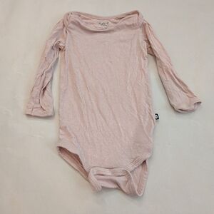 Kyte Baby bamboo Bodysuit Long Sleeve Blush Pink
